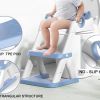 potty training seat ladder, kids boys girls, blue