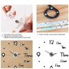 diy wall clock modern frameless large 3d wall watch giant roman numerals for home living room and bedroom (small)