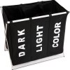 3-in-1 135L Laundry Hamper with Waterproof Bags – Black | Kouwi Australia