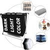 3 in 1 large 135l laundry clothes hamper basket with waterproof bags and aluminum frame (black)