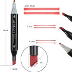 168 colours graffiti pen permanent marker pens set for adults and children