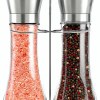 Modern Stainless Steel Salt and Pepper Grinder Set Modern Stainless Steel Salt and Pepper Grinder Set