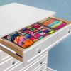 4 pack foldable drawer dividers storage boxes (black)