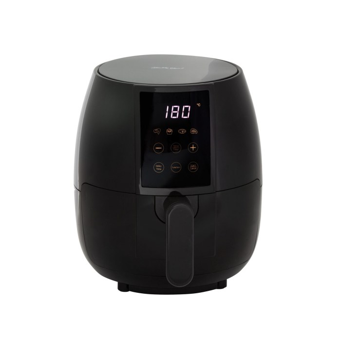 3l digital air fryer w/ 200 c, non stick & removable basket 3l digital air fryer w/ 200 c, non stick & removable basket