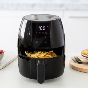 3l digital air fryer w/ 200 c, non stick & removable basket