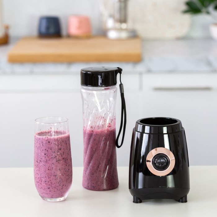 portable personal blender, w/ 2 400ml bottles