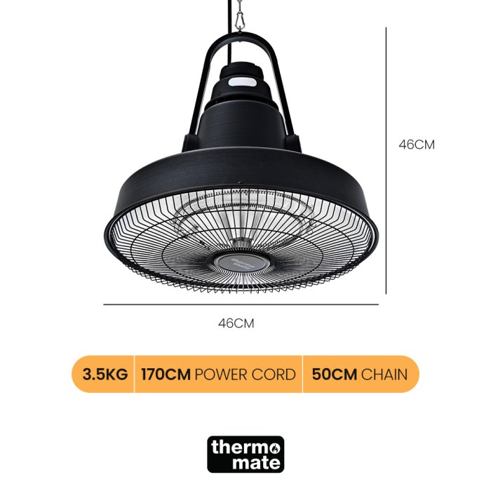 thermomate 1500w hanging outdoor electric patio heater, radiant carbon fiber element, with remote control thermomate 1500w hanging outdoor electric patio heater, radiant carbon fiber element, with remote control