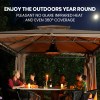 thermomate 1500w hanging outdoor electric patio heater, radiant carbon fiber element, with remote control thermomate 1500w hanging outdoor electric patio heater, radiant carbon fiber element, with remote control