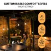 thermomate 1500w hanging outdoor electric patio heater, radiant carbon fiber element, with remote control thermomate 1500w hanging outdoor electric patio heater, radiant carbon fiber element, with remote control