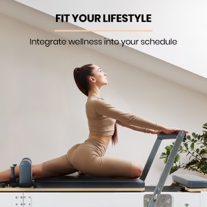 proflex aluminium pilates reformer machine, stretch bed with box and jump board accessories proflex aluminium pilates reformer machine, stretch bed with box and jump board accessories
