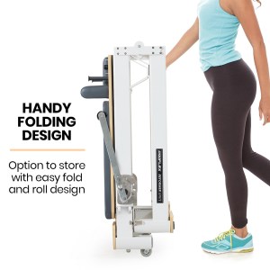proflex aluminium pilates reformer machine, stretch bed with box and jump board accessories proflex aluminium pilates reformer machine, stretch bed with box and jump board accessories