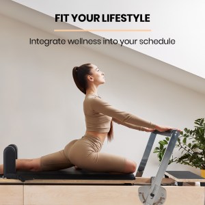 proflex wooden pilates reformer machine, stretch bed with box and jump board accessories proflex wooden pilates reformer machine, stretch bed with box and jump board accessories
