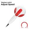 handheld vibration massager red 4 interchangeable heads adjustable speed handheld vibration massager red 4 interchangeable heads adjustable speed
