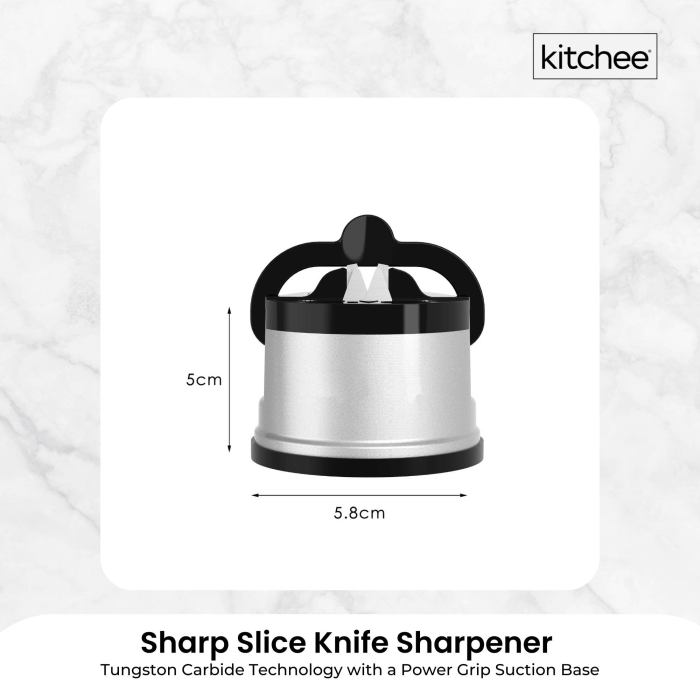 2x kitchen knife sharpener suction grip knives blades scissors sharpening tools