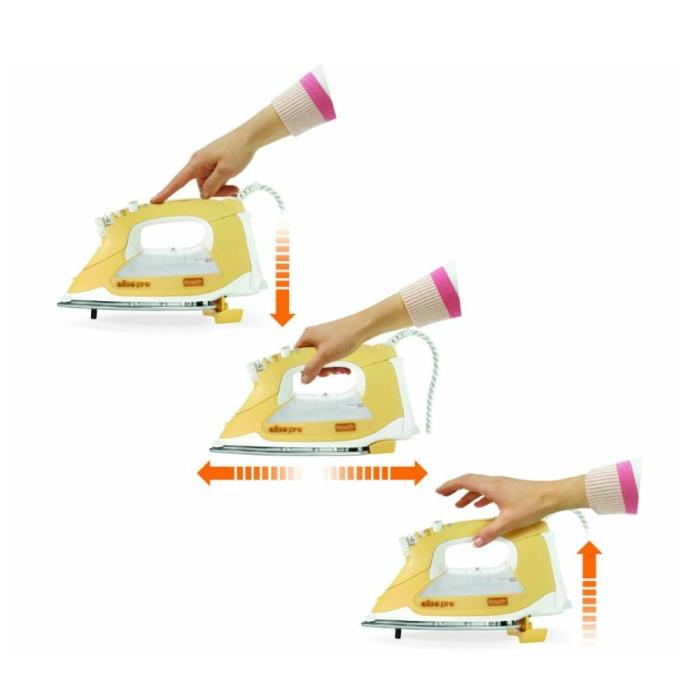 au plug oliso pro iron itouch smart technology clothes steamer quilting tg1100