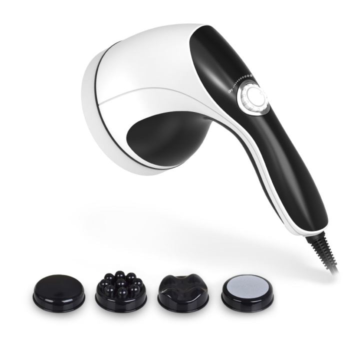 Full Body Vibration Handheld Massager - 4 Massage Heads Neck Shoulders Back Legs Full Body Vibration Handheld Massager - 4 Massage Heads Neck Shoulders Back Legs