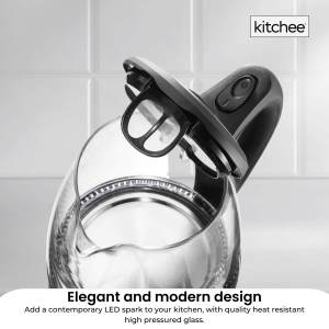 1.7l electric glass kettle led blue light 360 automatic cordless water boiling jug 1.7l electric glass kettle led blue light 360 automatic cordless water boiling jug