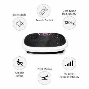 black mini vibration platform magnet therapy vibrating machine exercise plate