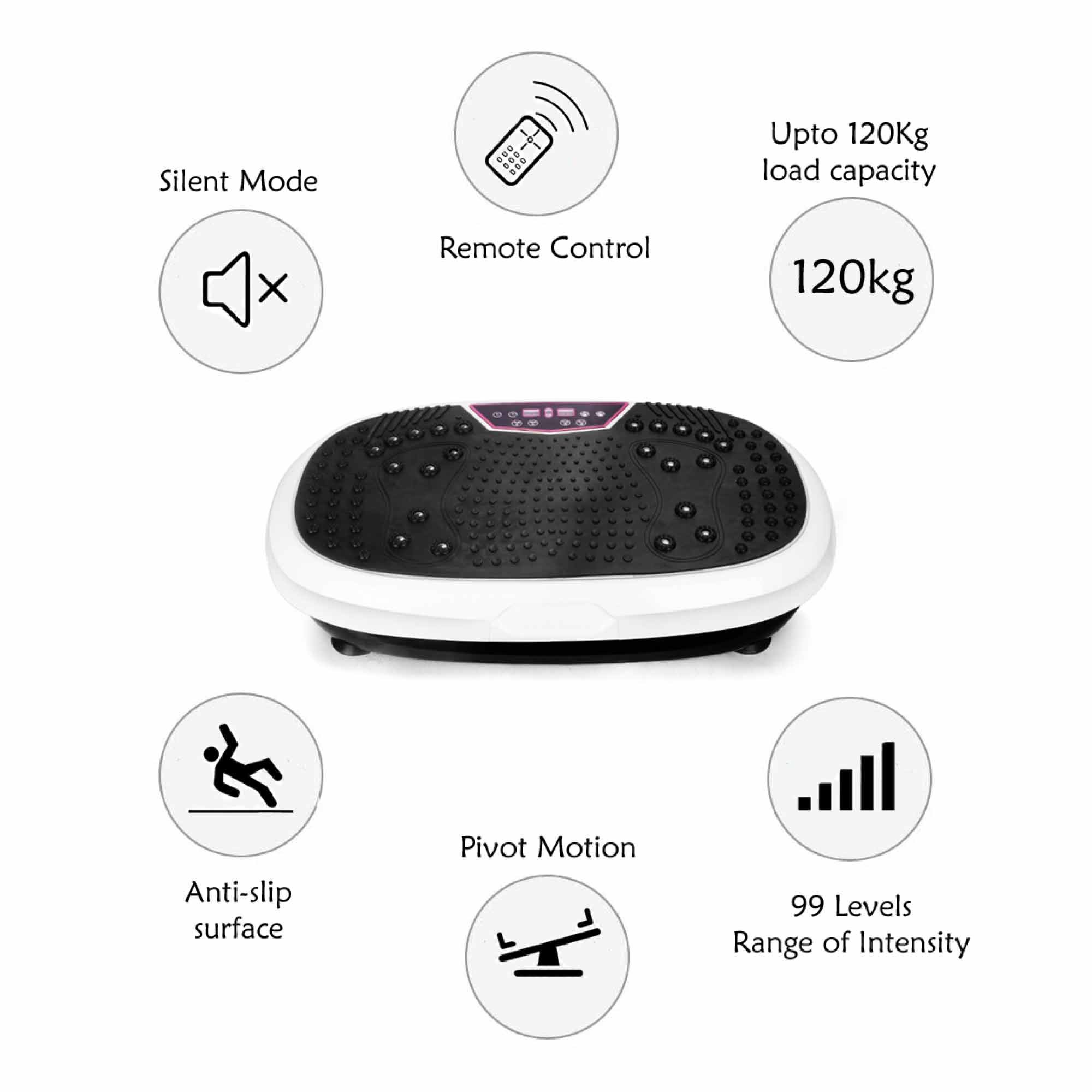 red mini vibration platform magnet therapy vibrating machine exercise plate
