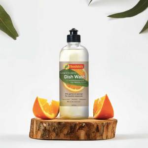 500ml dish wash liquid orange eucalyptus plant based dishwashing soap bosistos