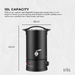 10l candle wax heater black with tap soy wax melter candle making pot 10l candle wax heater black with tap soy wax melter candle making pot