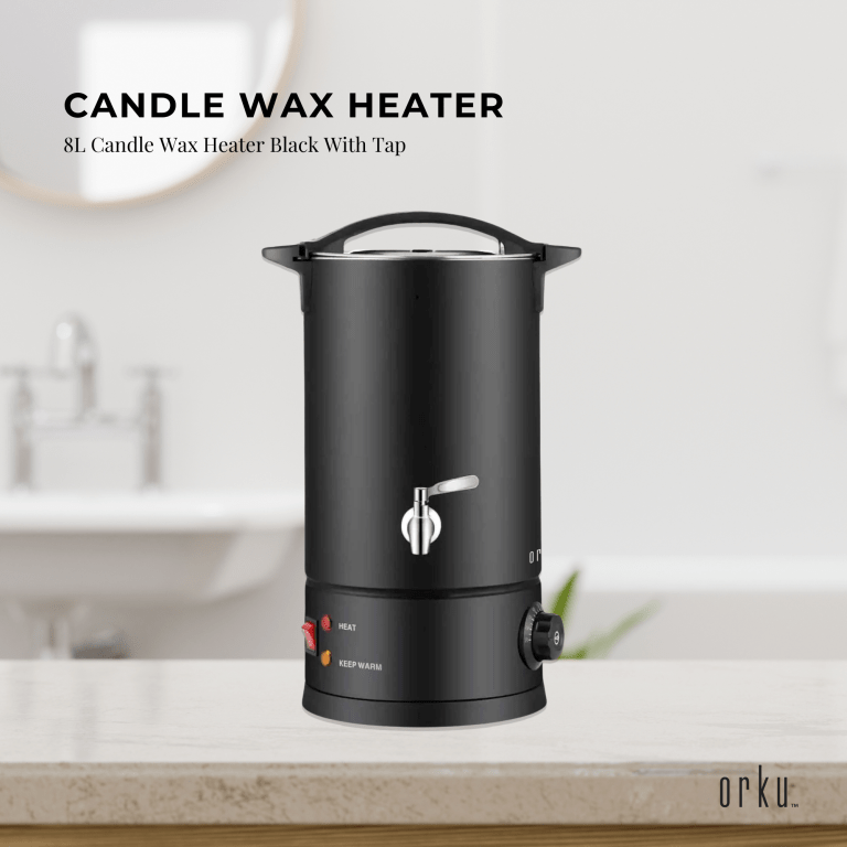 8l candle wax heater black with tap soy wax melter candle making electric