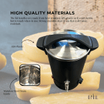 8l candle wax heater black with tap soy wax melter candle making electric