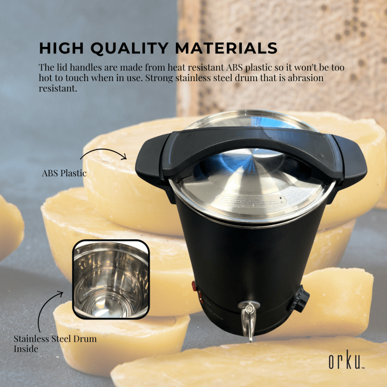 8l candle wax heater black with tap soy wax melter candle making electric
