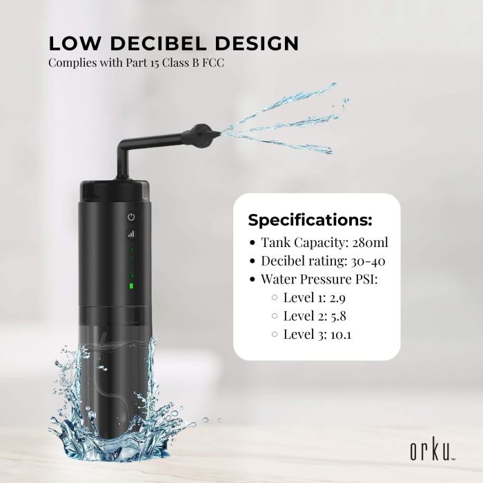 electric ear wax removal cleaner portable rechargeable irrigator