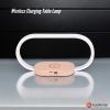 wireless phone charger table lamp usb port charging bedside light with clock