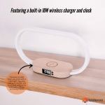 wireless phone charger table lamp usb port charging bedside light with clock wireless phone charger table lamp usb port charging bedside light with clock