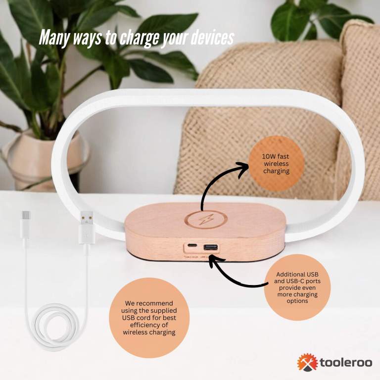 wireless phone charger table lamp usb port charging bedside light with clock wireless phone charger table lamp usb port charging bedside light with clock