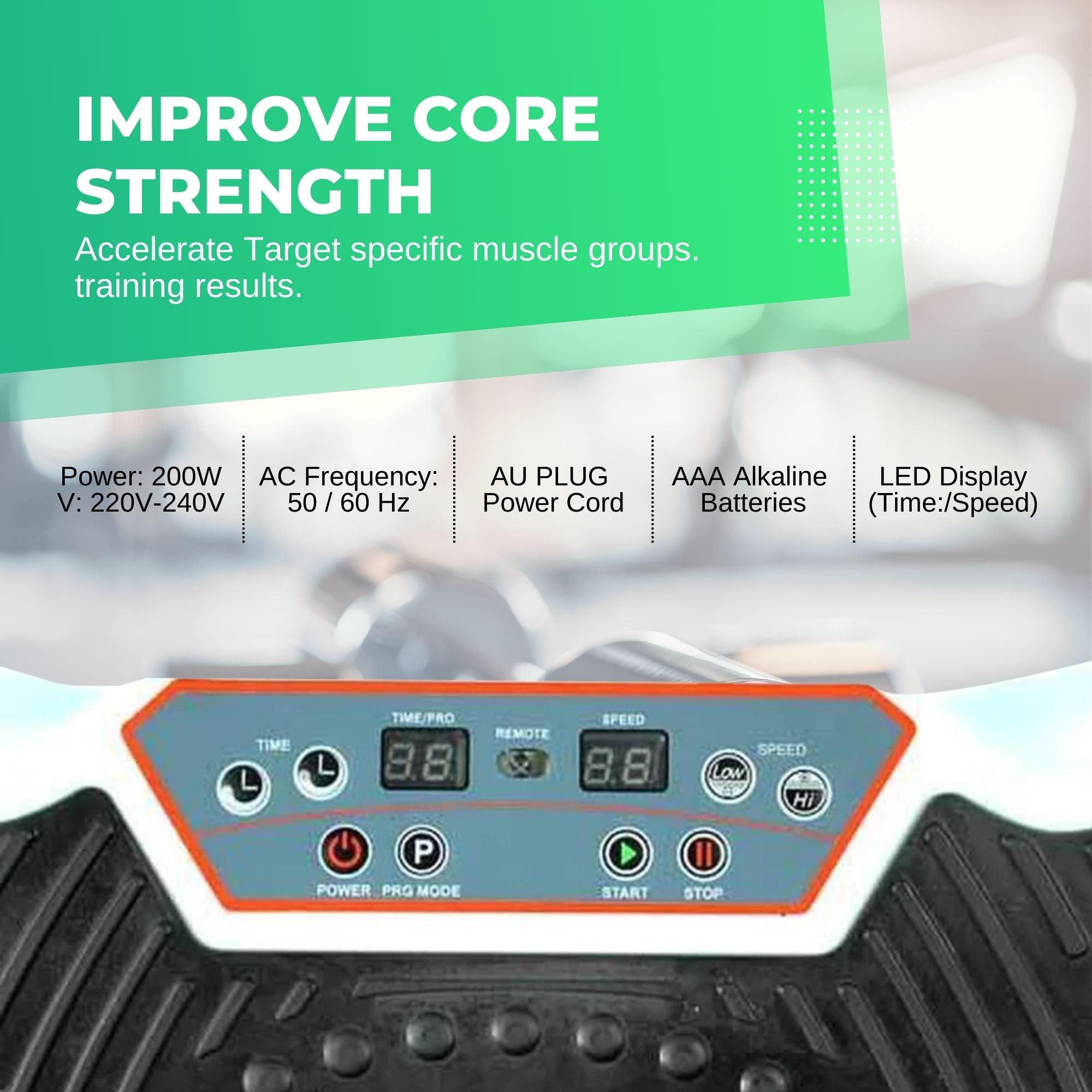 red vibration machine platform exercise vibrating plate whole body workout