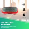 red vibration machine platform exercise vibrating plate whole body workout