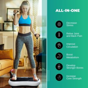 white vibration machine platform exercise vibrating plate whole body workout white vibration machine platform exercise vibrating plate whole body workout