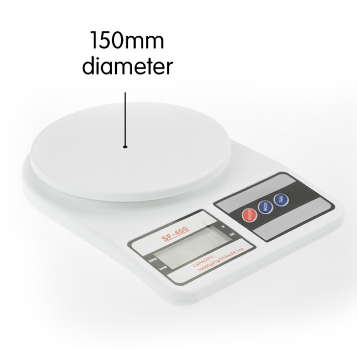 klika digital kitchen scales 10kg / 1gm electronic food scale