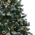 christabelle 1.5m pre lit led christmas tree decor with pine cones xmas decorations christabelle 1.5m pre lit led christmas tree decor with pine cones xmas decorations