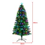 christabelle 1.8m enchanted pre lit fibre optic christmas tree stars xmas decor