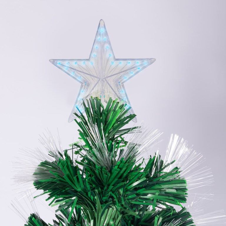 christabelle 1.8m enchanted pre lit fibre optic christmas tree stars xmas decor