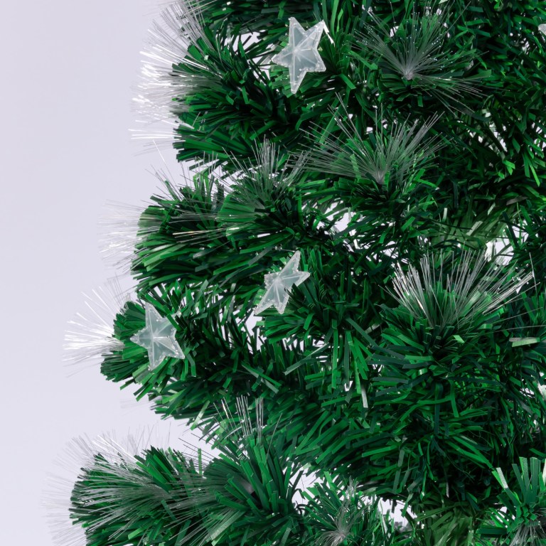 christabelle 1.8m enchanted pre lit fibre optic christmas tree stars xmas decor