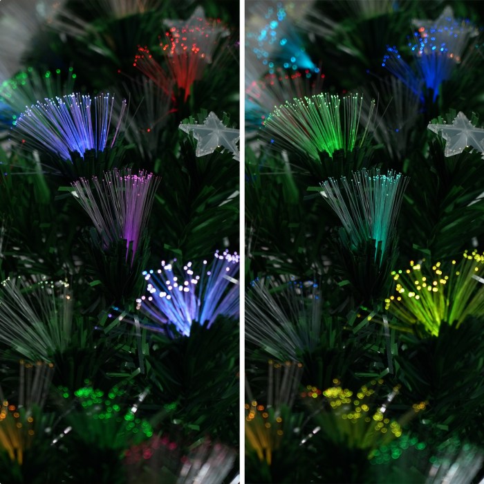 christabelle 2.1m enchanted pre lit fibre optic christmas tree xmas decor