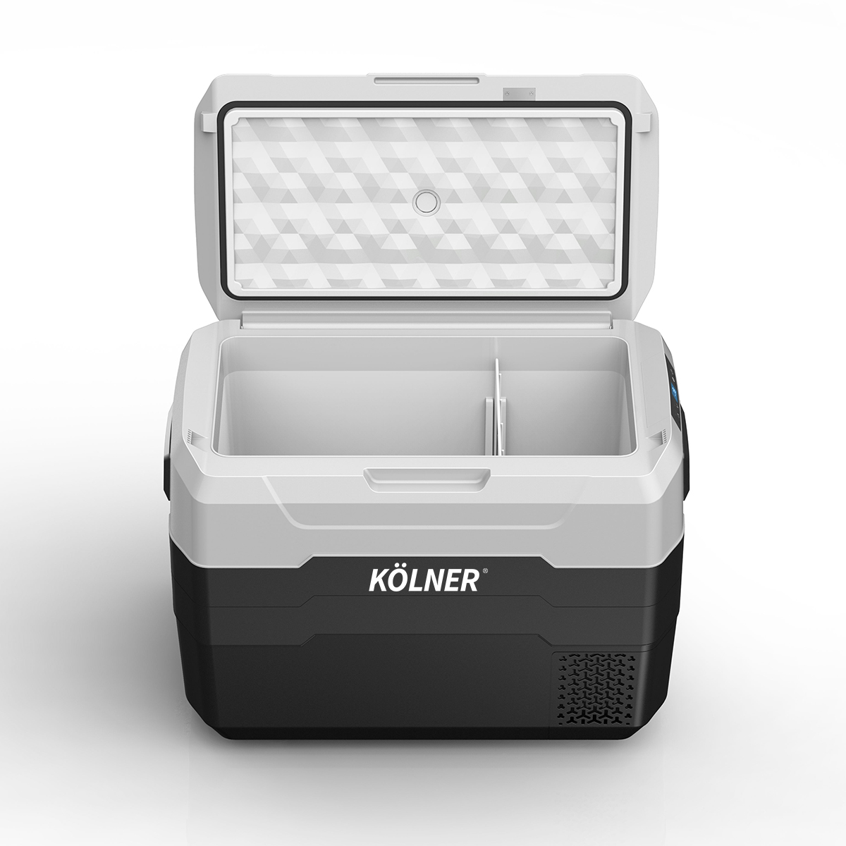 kolner 40l fridge freezer cooler 12/24/240v camping portable esky refrigerator with trolley black