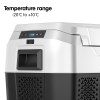 kolner 40l fridge freezer cooler 12/24/240v camping portable esky refrigerator with trolley black