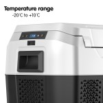 kolner 40l fridge freezer cooler 12/24/240v camping portable esky refrigerator with trolley black