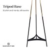 sarantino metal tripod electric floor lamp gradient finish