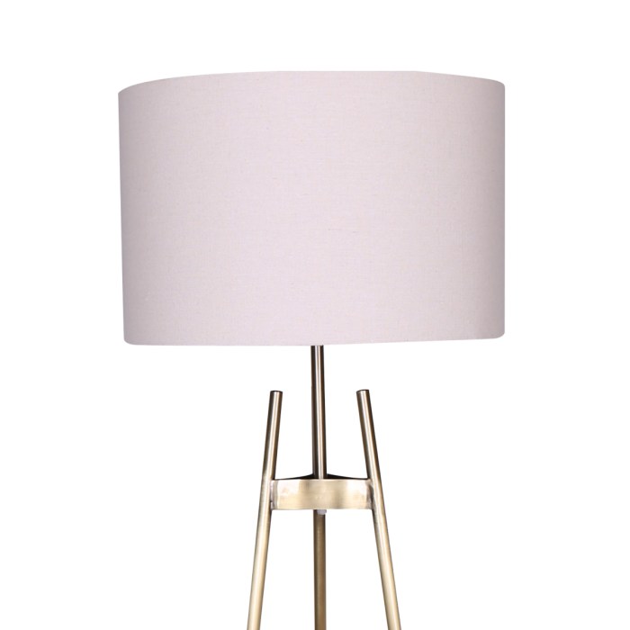 sarantino metal tripod electric floor lamp gradient finish