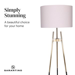 sarantino metal tripod electric floor lamp gradient finish sarantino metal tripod electric floor lamp gradient finish