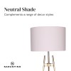 sarantino metal tripod electric floor lamp gradient finish