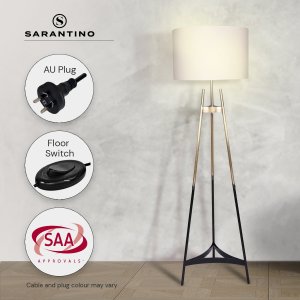 sarantino metal tripod electric floor lamp gradient finish sarantino metal tripod electric floor lamp gradient finish