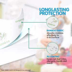 laura hill bamboo mattress protector king